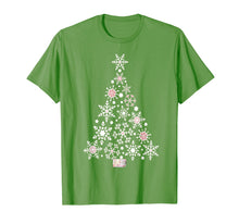 Load image into Gallery viewer, Winter Snowflake White Christmas Tree T-shirt
