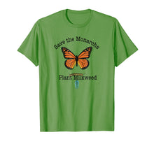 Load image into Gallery viewer, Monarch Butterfly T-Shirt Plant Milkweed Caterpillar
