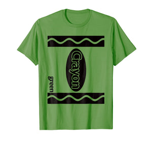 Green Crayon Box Halloween Costume Couple Group T-Shirt