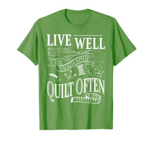 Load image into Gallery viewer, Live Well Laugh Loud Quilt Often T-Shirts
