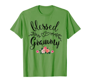 Blessed Grammy Shirt Grandma with floral Mother's Day T-Shirt