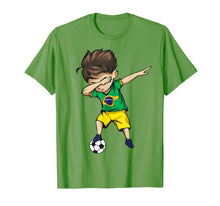 Load image into Gallery viewer, Dabbing Soccer Boy Brazil Jersey Shirt - Brazilian Football
