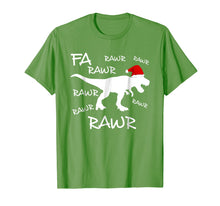 Load image into Gallery viewer, Fa Rawr Rawr Funny T-Rex Dinosaur Christmas Ugly T-Shirt
