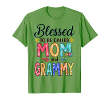 Load image into Gallery viewer, Blessed To Be Called Mom And Grammy Flower T-Shirt T-Shirt
