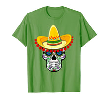 Load image into Gallery viewer, St Patrick&#39;s Day Sugar Skull Day of The Dead T-shirt Gift
