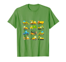 Load image into Gallery viewer, Boys' Trucks and Diggers Short Sleeved T-shirt for Toddlers

