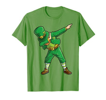 Load image into Gallery viewer, Dabbing Leprechaun Shirt St Patricks Day Women Men Funny Tee
