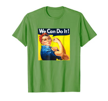 Load image into Gallery viewer, Women's Rosie The Riveter We Can Do It Retro WW2 Tee T-Shirt
