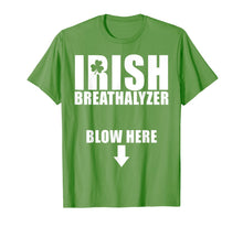 Load image into Gallery viewer, Irish Breathalyzer Blow Here St Patrick&#39;s Day Funny T-Shirt-703015
