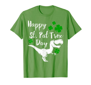Happy St. Pat Trex Day T-Shirt Dinosaur St. Patrick's Day T-Shirt-207871