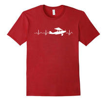 Load image into Gallery viewer, Flying Pilot Shirt, Aviation Heartbeat T-Shirt
