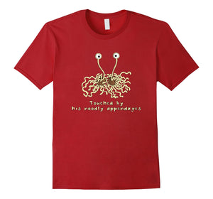 Flying Spaghetti Monster Touched By His Noodly Appendages