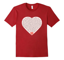 Load image into Gallery viewer, i carry your heart with me poetry quote shirt
