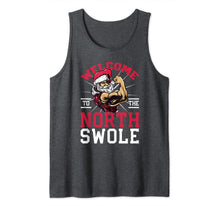 Load image into Gallery viewer, Funny Christmas Weightlifting Workout North Swole Tank Top
