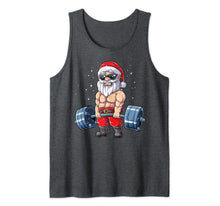 Load image into Gallery viewer, Santa Weightlifting Christmas Fitness Gym Deadlift Xmas Men Tank Top
