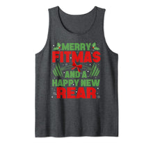Load image into Gallery viewer, Merry Fitmas and a Happy New year Christmas Holiday Workout Tank Top
