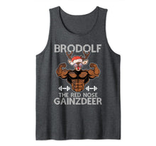 Load image into Gallery viewer, Brodolf The Red Nose Gainzdeer Tee Merry Liftmas Christmas Tank Top-1532895
