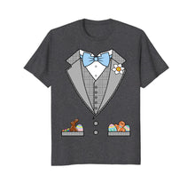 Load image into Gallery viewer, Easter Tuxedo Blue Bow Tie T-Shirt
