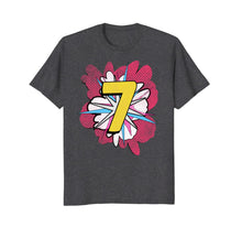 Load image into Gallery viewer, Girls Superhero 7th Birthday Shirt - Superhero Party
