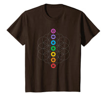 Load image into Gallery viewer, Chakras Shirt Yoga Meditation Sacred Geometry

