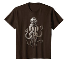 Load image into Gallery viewer, Retro SCUBA Deep Sea Octopus Release the Kraken T-shirt
