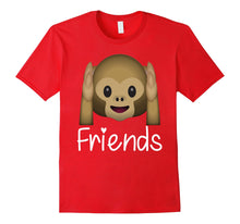 Load image into Gallery viewer, Best Friends Forever T-Shirt For 3 Monkey Emoji #2
