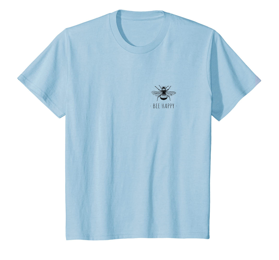 Bee Happy Summer Feminist Tshirt Men Women Kids