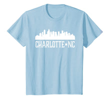 Load image into Gallery viewer, Charlotte NC T-shirt North Carolina Cities Skyline Silhouett
