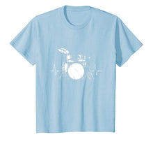 Load image into Gallery viewer, Drum Heartbeat Lifeline Music Lover Gift For Drummer T-Shirt
