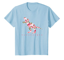 Load image into Gallery viewer, Cute Nanasaurus T shirt with Floral Dinosaur
