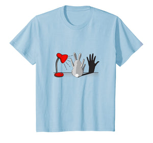 Cute Bunny With A Lamp Shade And A Hand Shadow T-Shirt