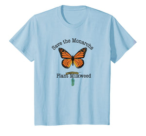 Monarch Butterfly T-Shirt Plant Milkweed Caterpillar