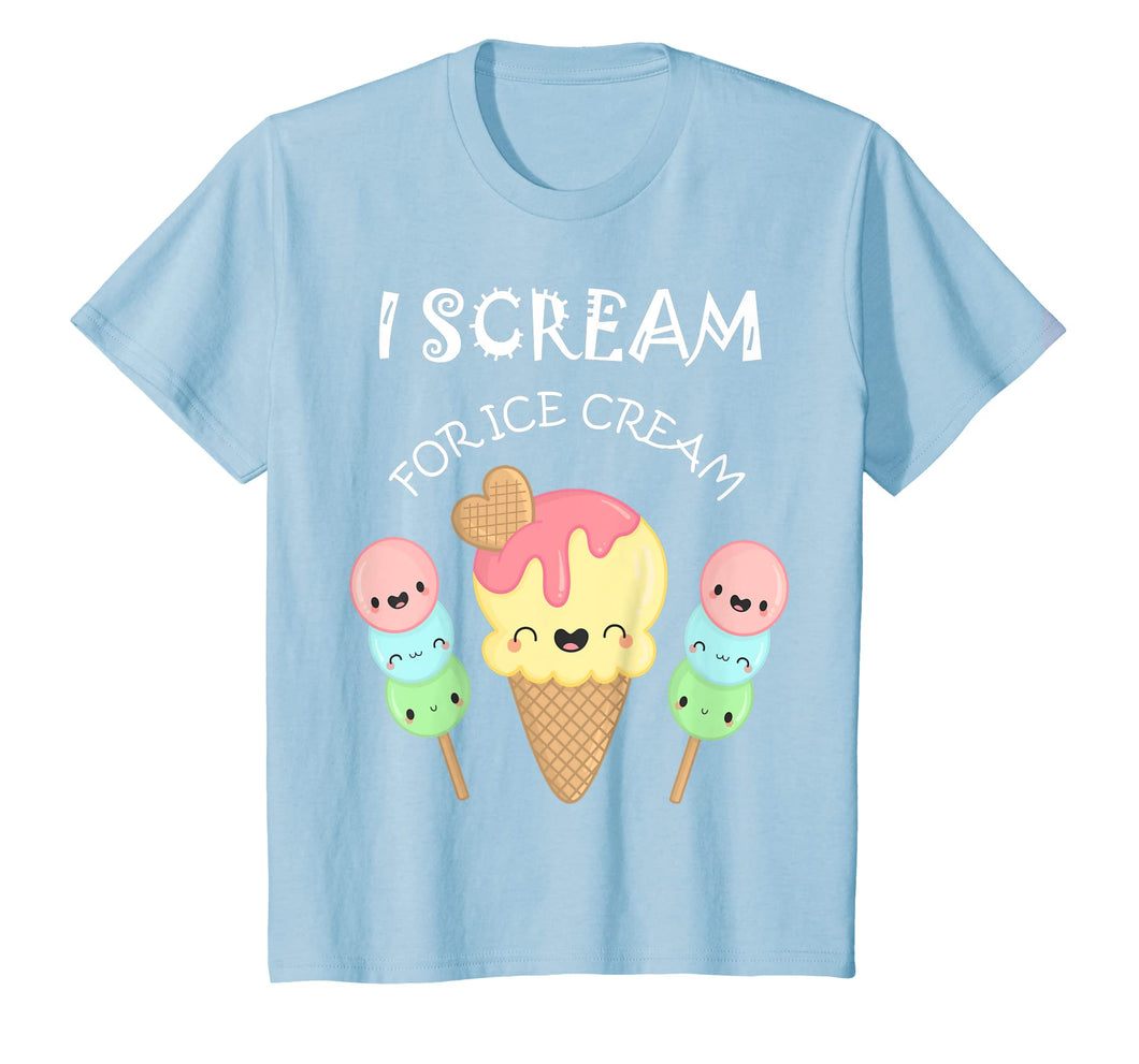 I Scream Ice Cream Summer Shirt Ice Cream Party T-Shirt Kids