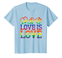 Load image into Gallery viewer, Love Is Love Rainbow t-shirt - Gay Lesbian Pride Shirts
