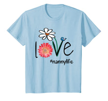 Load image into Gallery viewer, Mom Love Nanny Life #Mimilife Heart Floral Gift T-Shirt
