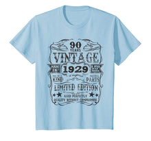 Load image into Gallery viewer, Made In 1929 90 Years Old Vintage 90th Birthday Gift T-Shirt
