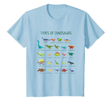 Load image into Gallery viewer, Types Of Dinosaurs T-Shirt Cute Dinosaur Tee
