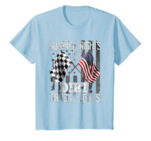 Load image into Gallery viewer, Summer Nights and Dirt Track Lights Moto racing T-Shirt
