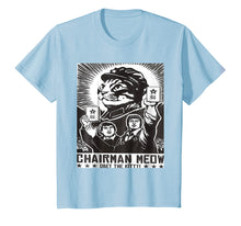Load image into Gallery viewer, Chairman meow obey the kitty T-shirt gift for cat lovers
