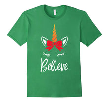 Load image into Gallery viewer, Unicorn Believe Christmas T-Shirt - I Want to Believe
