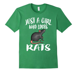 Just A Girl Who Loves Rats Owner Lover Gift T-Shirt