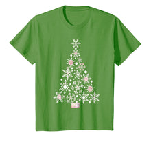 Load image into Gallery viewer, Winter Snowflake White Christmas Tree T-shirt
