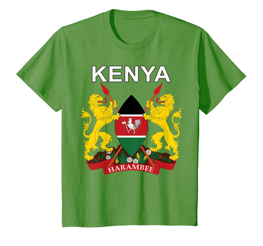 Kenya Emblem Cultural Background T-shirt