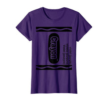 Load image into Gallery viewer, Violet purple Crayon Box Halloween Costume Matching Couple  T-Shirt
