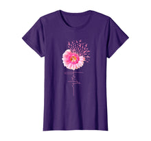 Load image into Gallery viewer, Pink Ribbon Daisy Faith - Breast Cancer T Shirt T-Shirt
