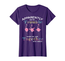 Load image into Gallery viewer, Apparently We&#39;re Trouble When We Are Together Flamingo Shirt
