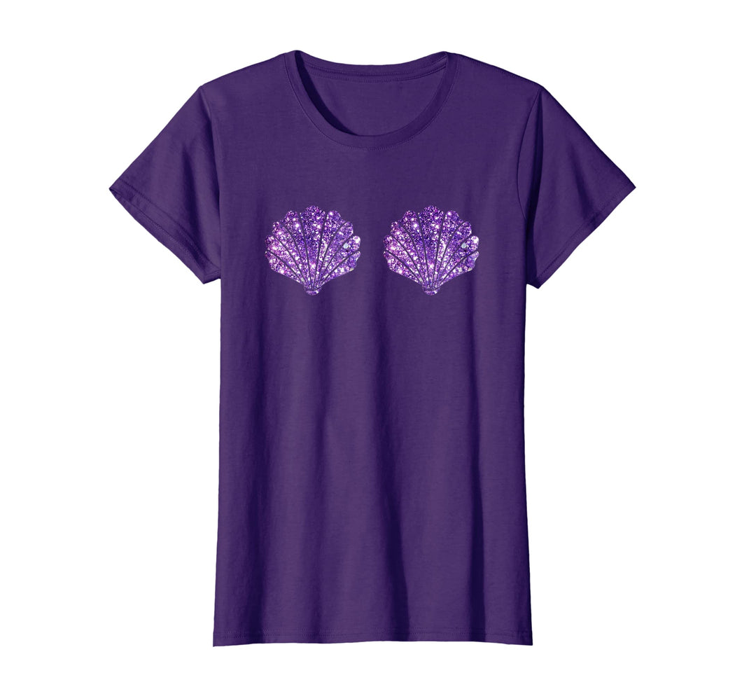 Mermaid seashell t-shirt birthday gift costume for adults