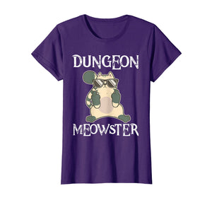 Dungeon Moewster Cats RPG DND T Shirt DM Funny Cat Gift