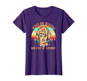 Moist and delicious men love my cupcakes sunset shirt
