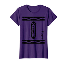 Load image into Gallery viewer, Halloween Purple Crayon Costume Funny T-Shirt
